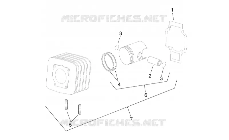 Cylinder with piston