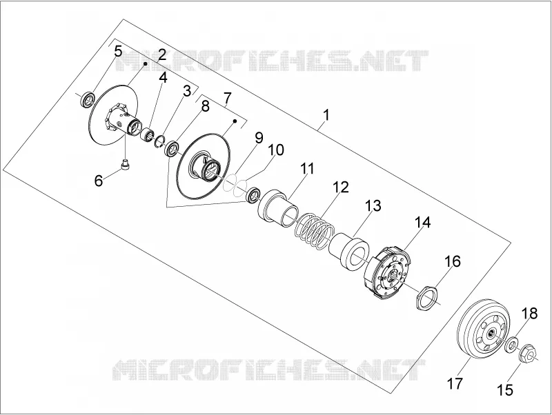 Driven pulley