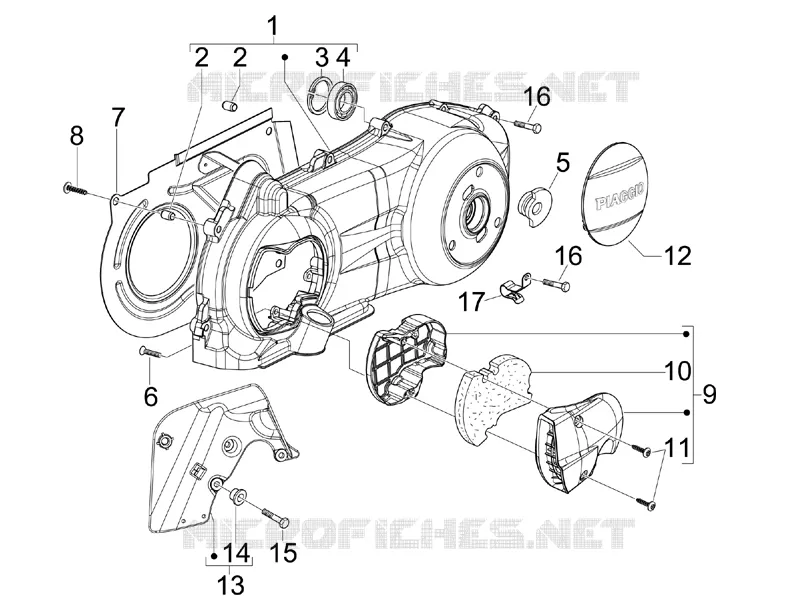 Crankcase cover - Crankcase cooling