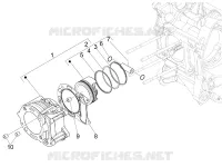 Cylinder-piston-wrist pin unit