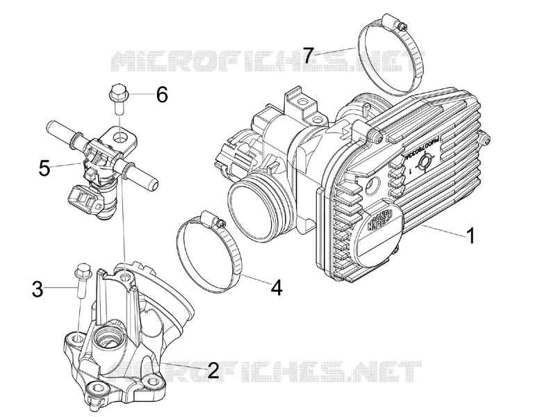Throttle body - Injector - Union pipe