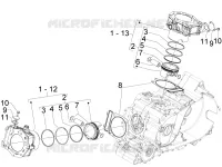 Cylinder-piston-wrist pin unit