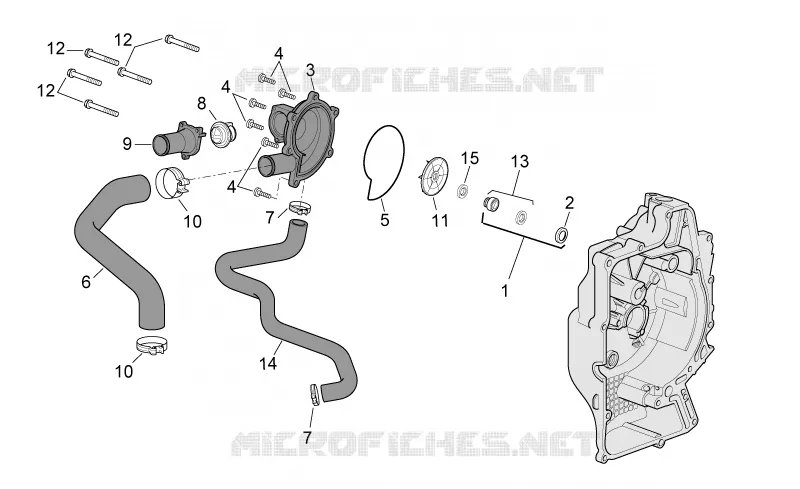 Water pump (Internal thermostat)