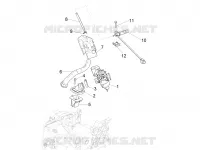 Carburettor, assembly - Union pipe