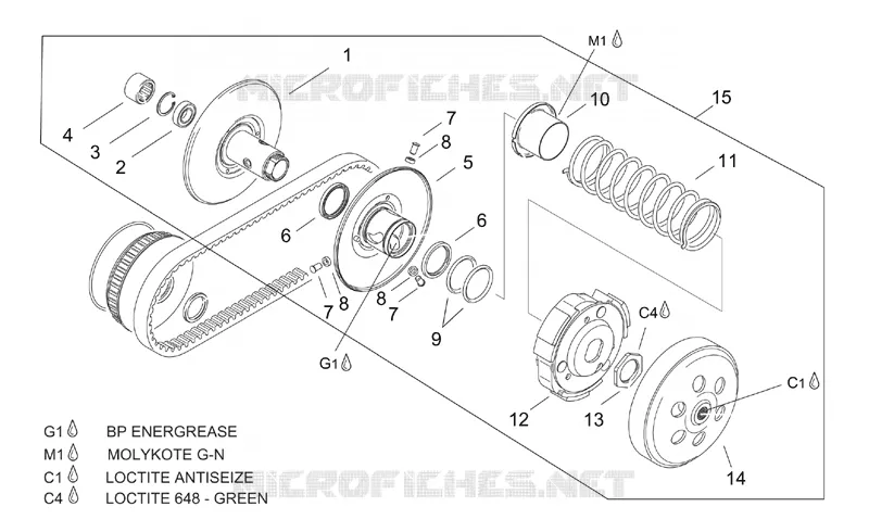 Pulley assy., driven
