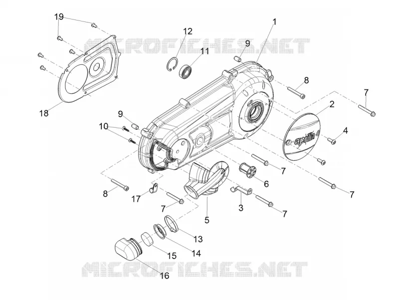 Crankcase cover - Crankcase cooling