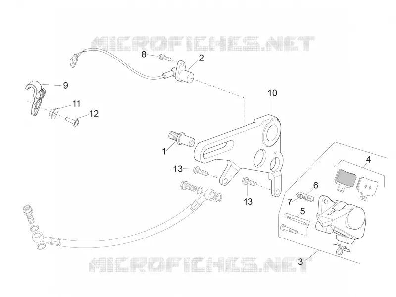Rear brake caliper