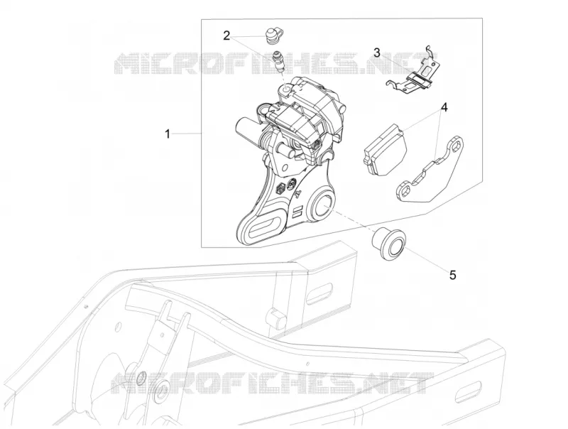 Rear brake caliper