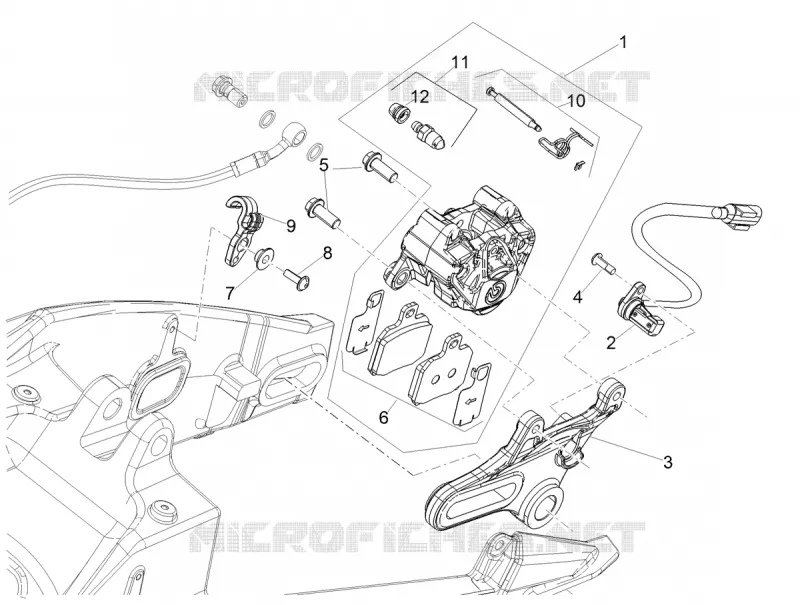 REAR BRAKE CALIPER