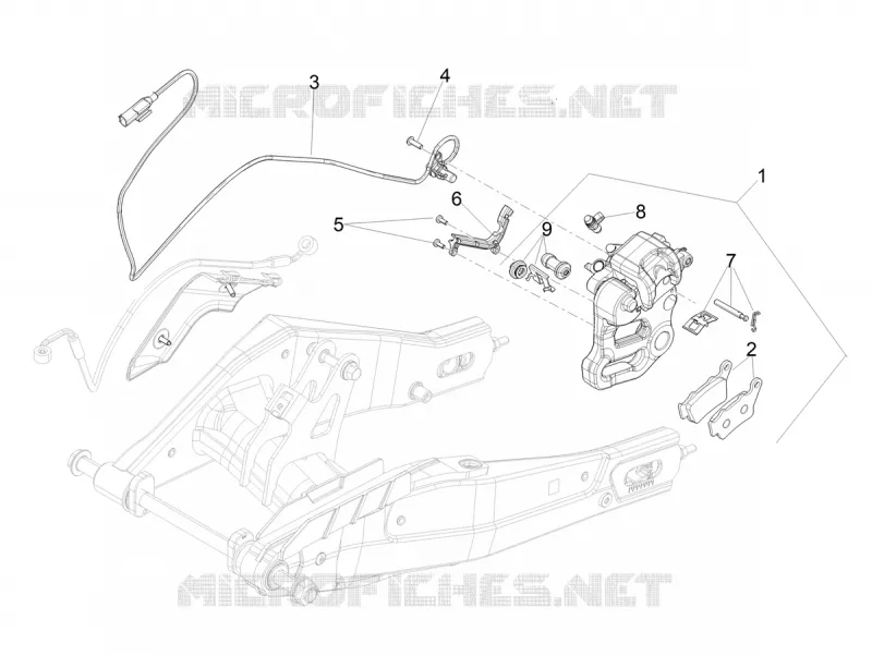 REAR BRAKE CALIPER