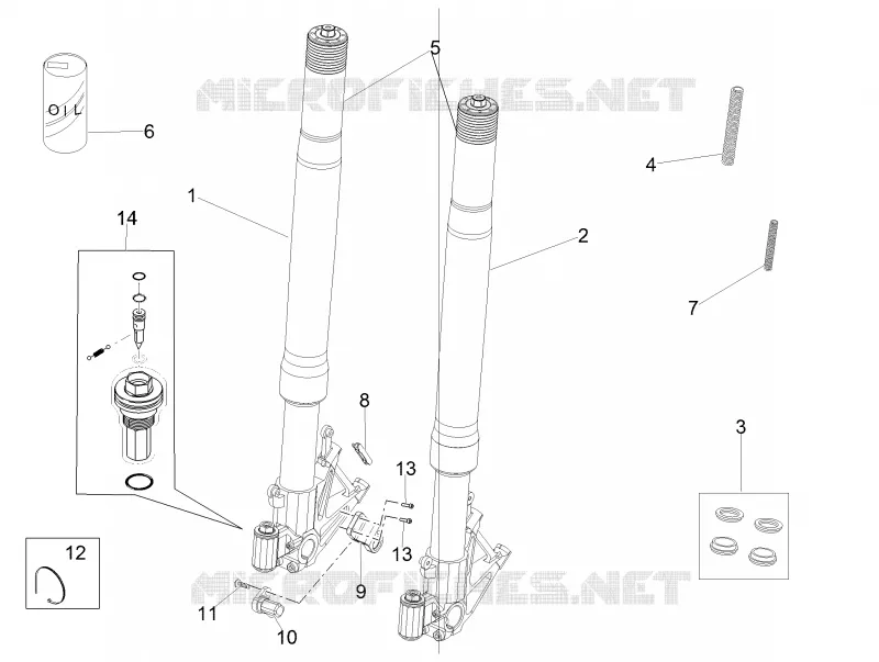 Front fork Ohlins