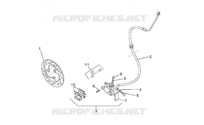 Front brake caliper unit