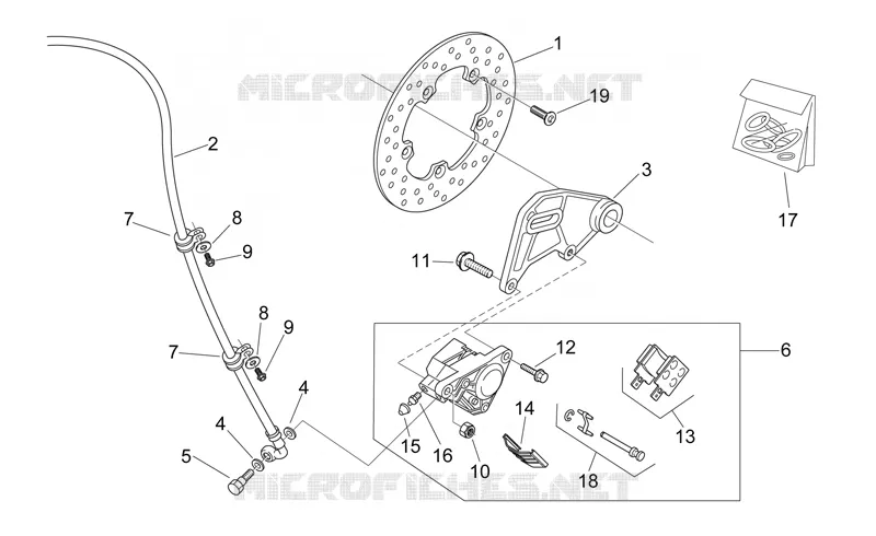 Rear brake caliper