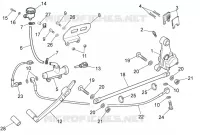 Rear brake system