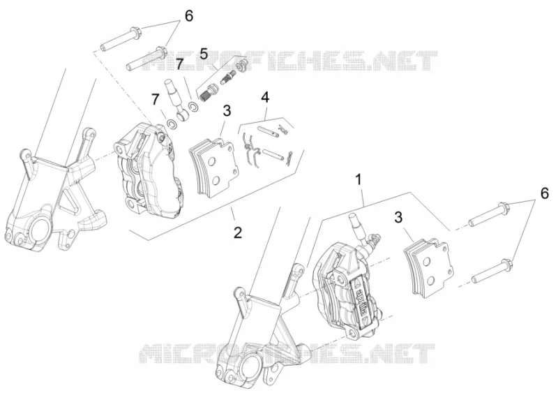 Front brake caliper