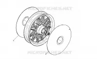 Rear wheel cap