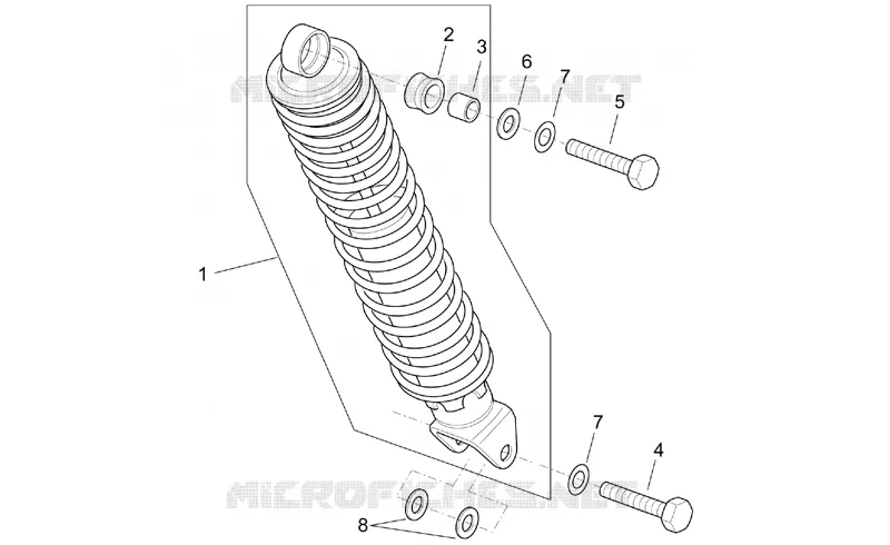 Rear shock absorber