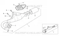 Aligned silencer exhaust pipe