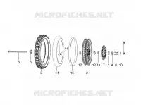 Front wheel with spokes