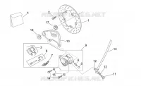 Rear brake caliper