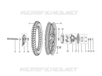 rear wheel made of alloy assembly 