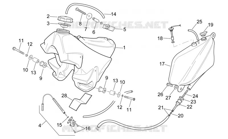 Oil and fuel tank