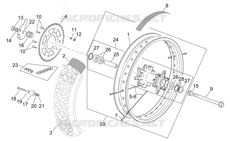 Rear wheel