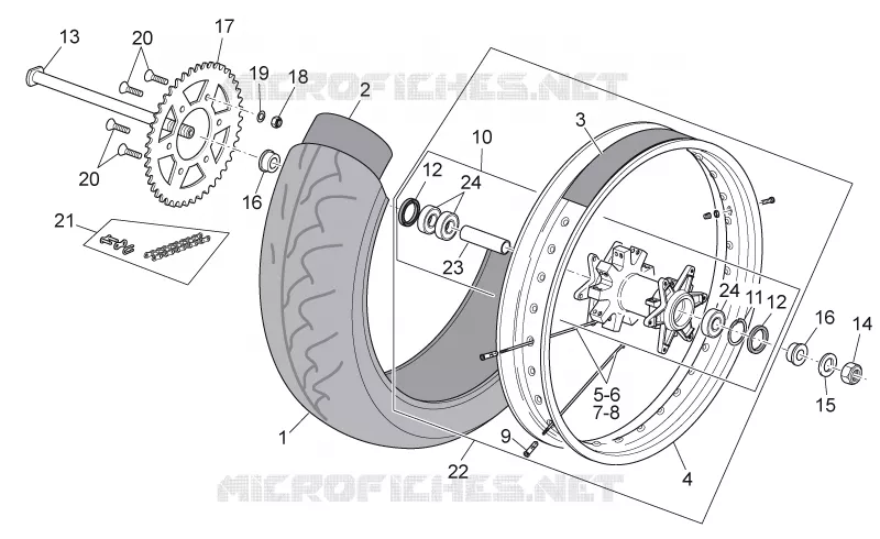 Rear wheel