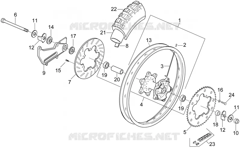 Rear wheel - ENDURO