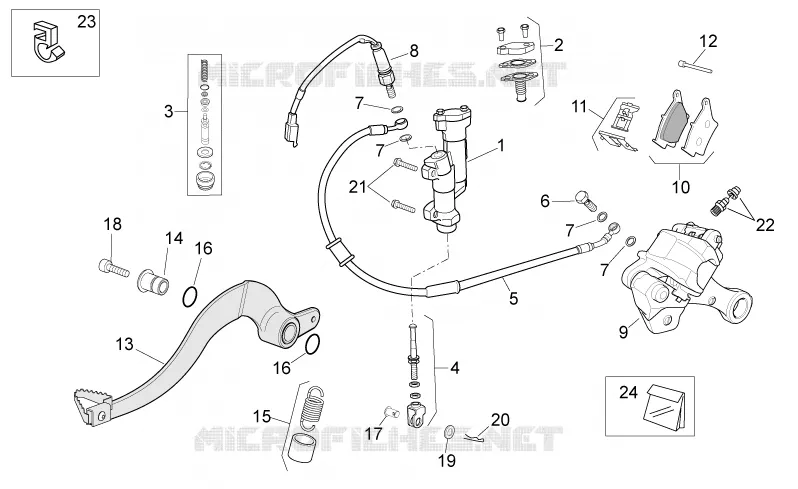Rear brake system