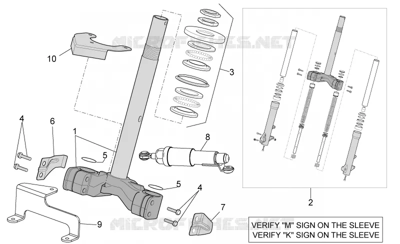 Front fork - Stem base