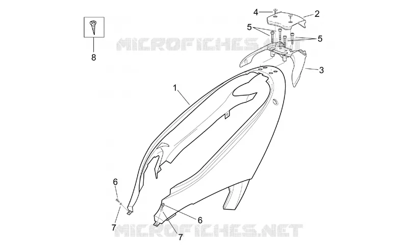 Rear body - Rear fairing