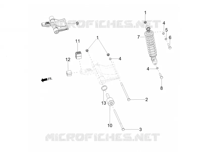 Rear suspension - Shock absorber/s