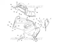 Front glove-box - Knee-guard panel