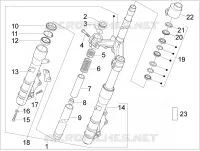 Fork/steering tube - Steering bearing unit