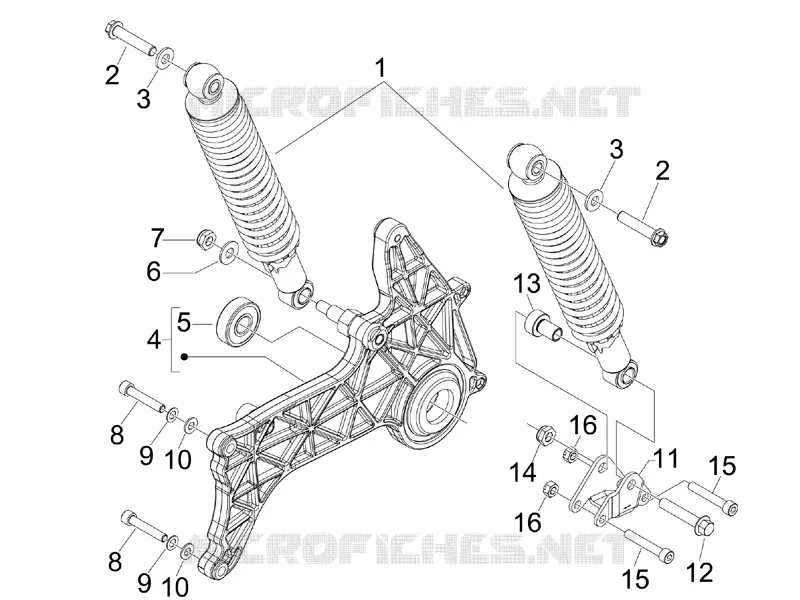 Rear suspension - Shock absorber/s