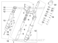 Fork/steering tube - Steering bearing unit