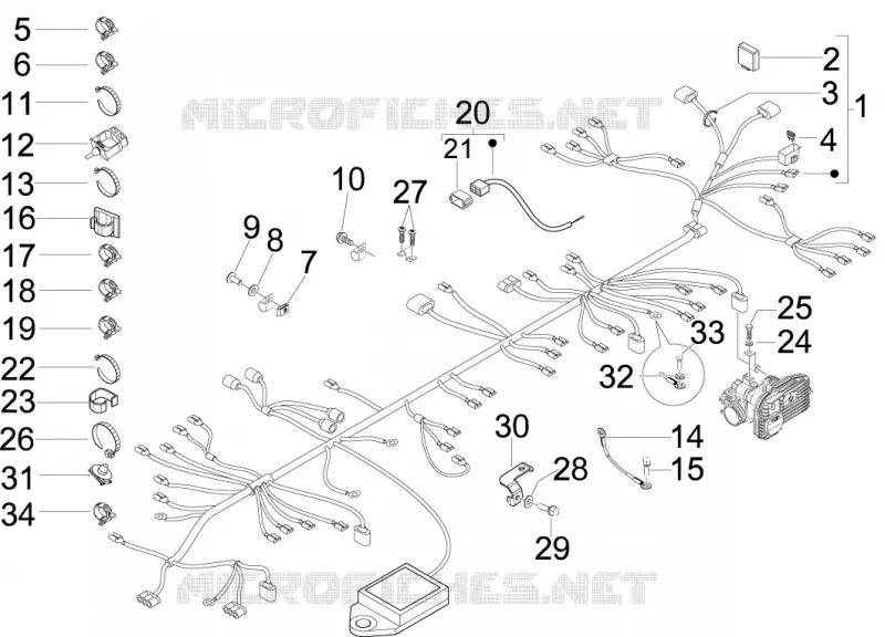 Main cable harness