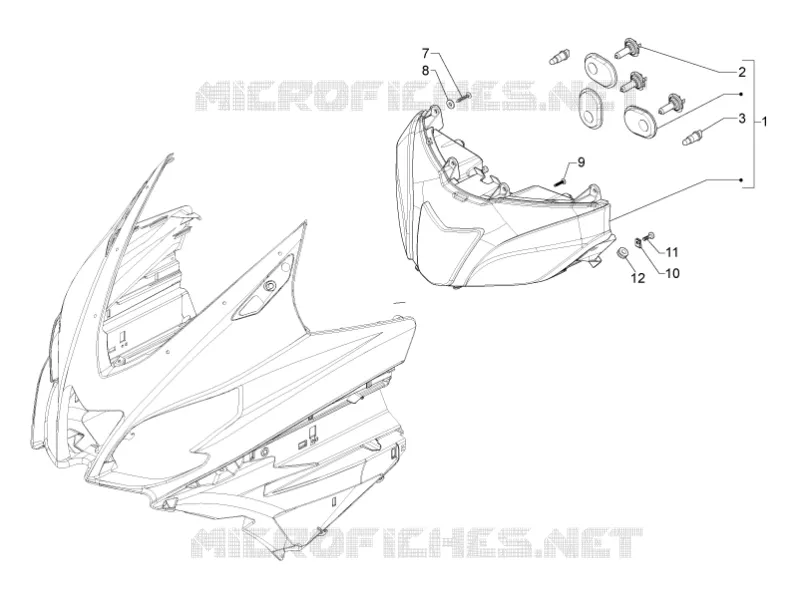 Front headlamps - Turn signal lamps