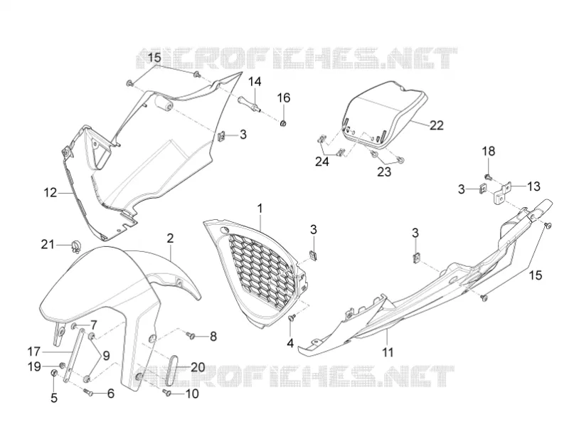 FRONT FENDER - LOWER FAIRING