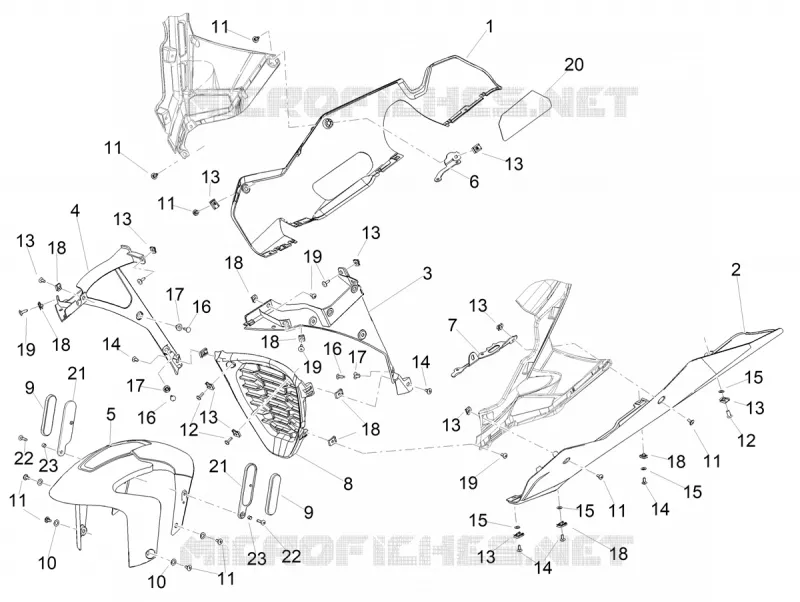 FRONT FENDER - LOWER FAIRING