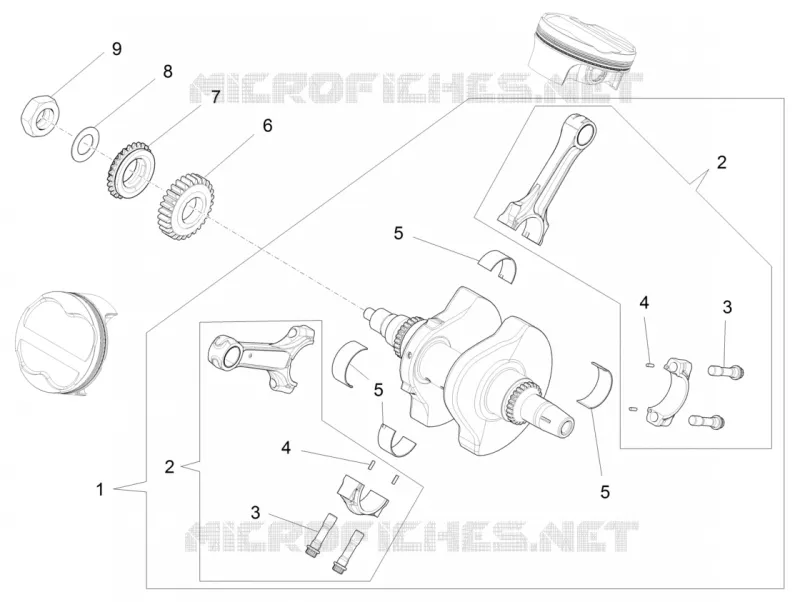 Drive shaft Aprilia APRILIA-MOTORCYCLES 1200 CAPONORD 2015  Caponord