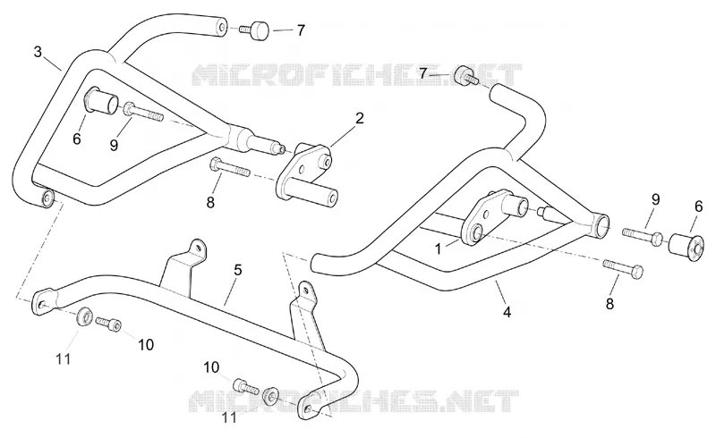 Front protection - RALLY Aprilia APRILIA-MOTORCYCLES 1000 CAPONORD 2001  ETV Capo Nord