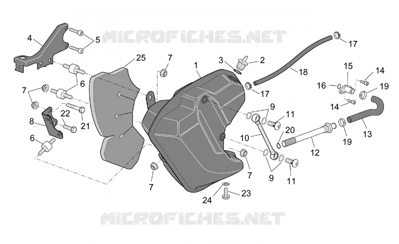 Oil tank Aprilia APRILIA-MOTORCYCLES 1000 CAPONORD 2001  ETV Capo Nord