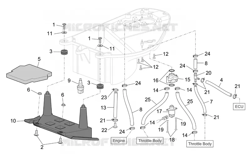Air box II Aprilia APRILIA-MOTORCYCLES 1000 CAPONORD 2005  ETV Capo Nord