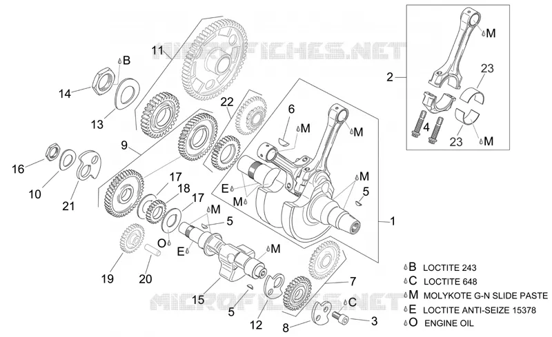 Crankshaft I Aprilia APRILIA-MOTORCYCLES 1000 CAPONORD 2006  ETV Capo Nord