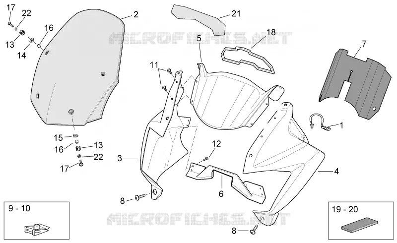 Front body I Aprilia APRILIA-MOTORCYCLES 1000 CAPONORD 2004  ETV Capo Nord