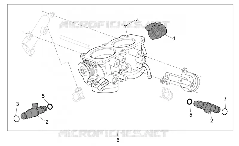 Throttle body Aprilia APRILIA-MOTORCYCLES 1000 CAPONORD 2007  ETV Capo Nord