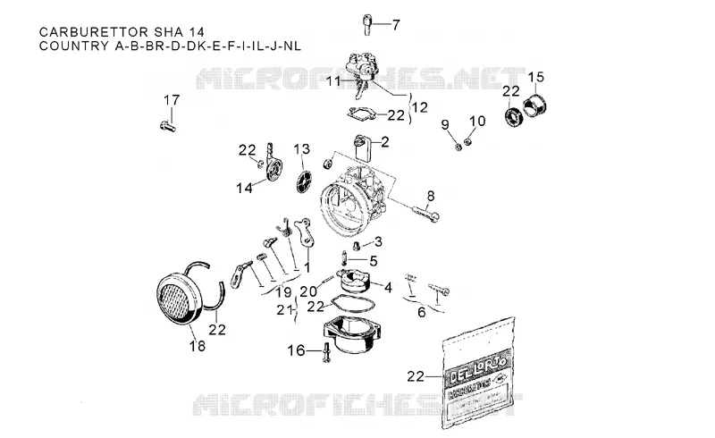 Carburettor II Aprilia APRILIA-MOTORCYCLES 50 CLASSIC 1995  Classic