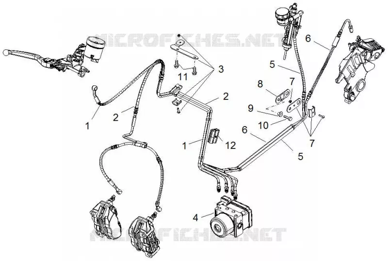 ABS Brake system Aprilia APRILIA-MOTORCYCLES 1200 DORSODURO 2013  Dorsoduro